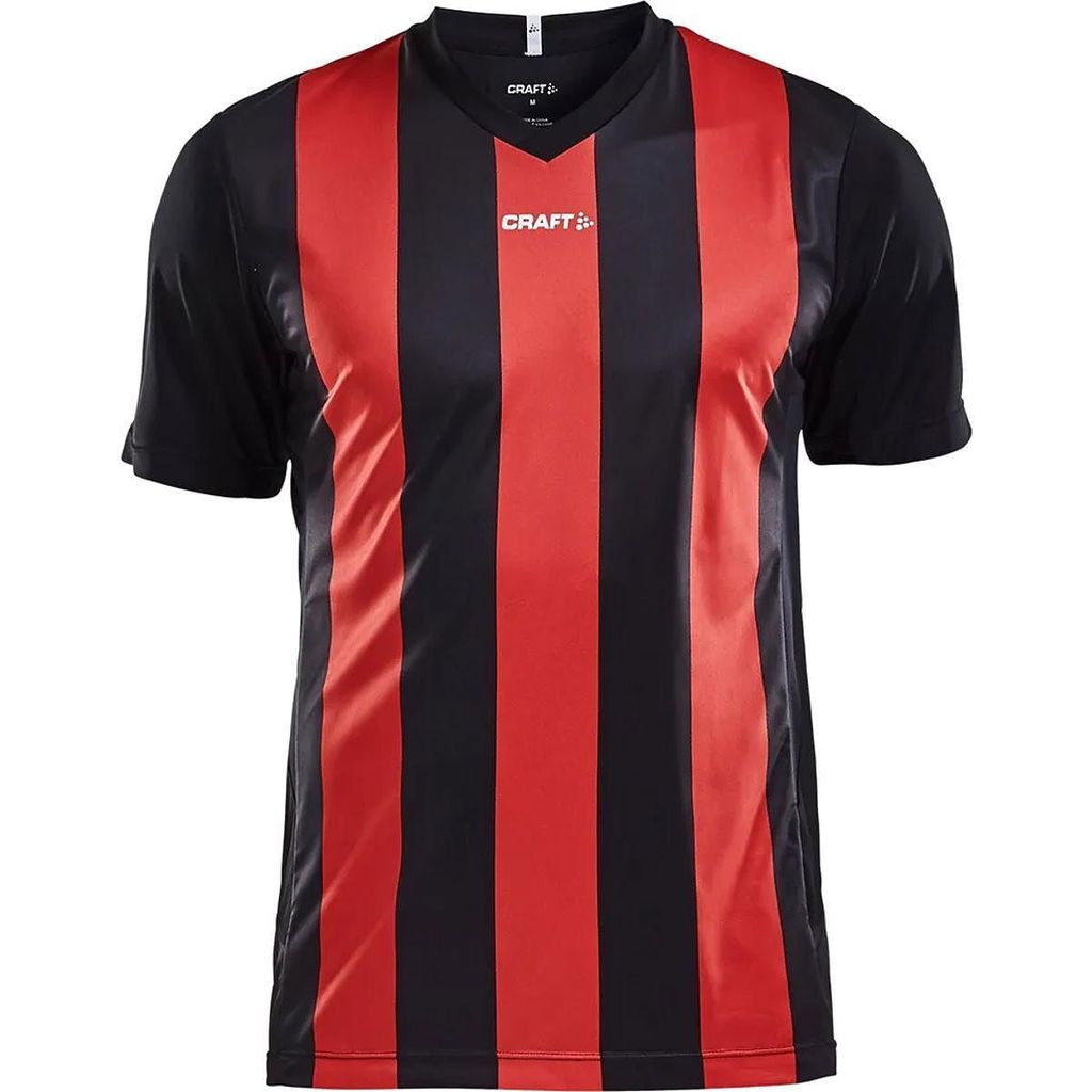 Craft Progress Stripe Trikot Kurzarm Herren - Schwarz / Rot