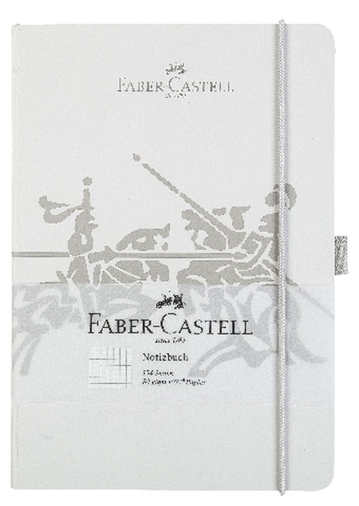 FABER-CASTELL Notizbuch kariert 80g/m² 194 Seiten grau