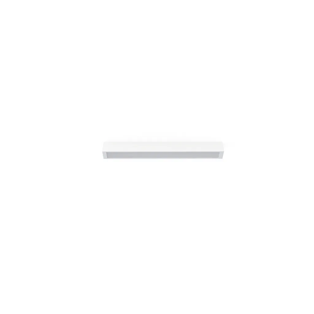 Éclairage efficace pour plafond bas : plafonnier STRAIGHT 62cm blanc