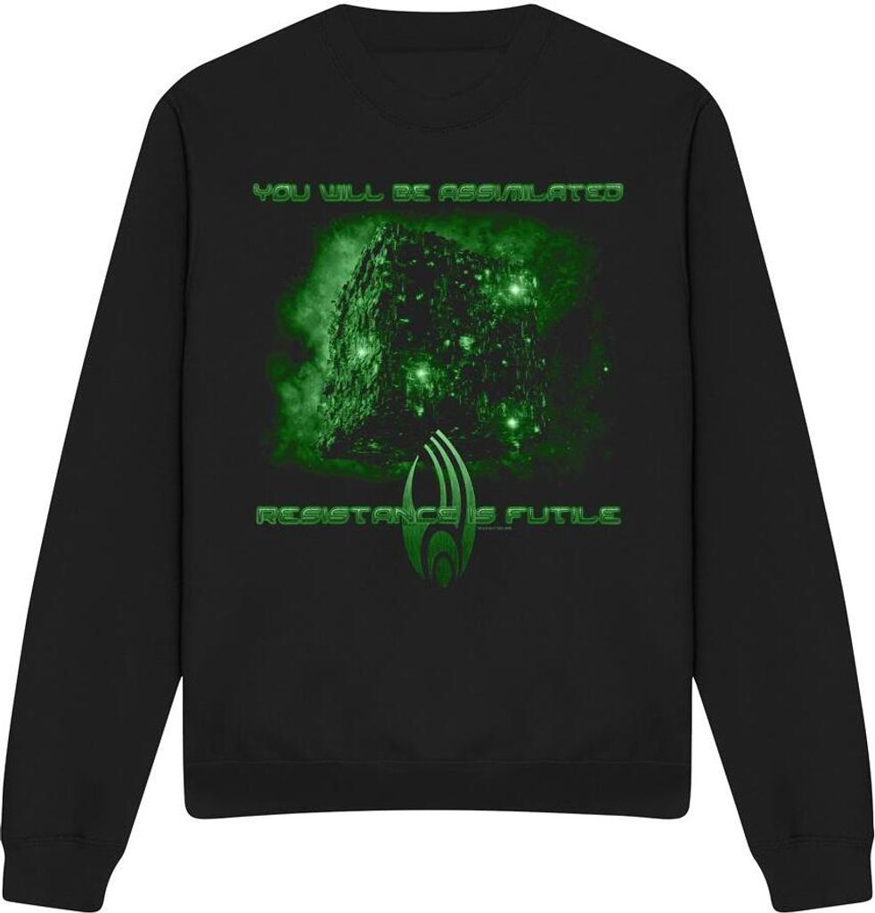 Star Trek - "Assimilate" Sweatshirt für Herren/Damen Uni TV12268 (XL) (Schwarz)