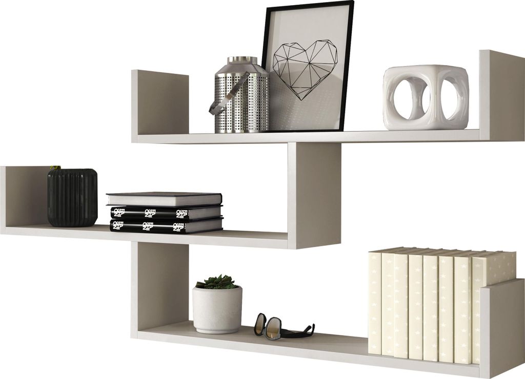 MIRJAN24 Wandregal Trio 003 (Farbe: Cashmere)