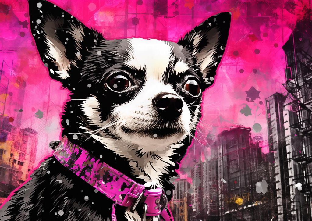Plakat 42x29,7cm Kleiner Hund mit großer Seele