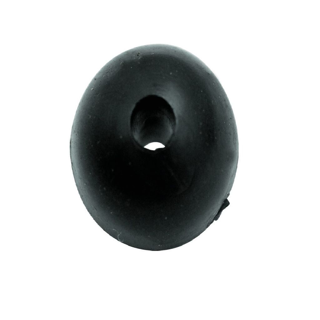 Black Cat Rubber Shock Beads 10mm
