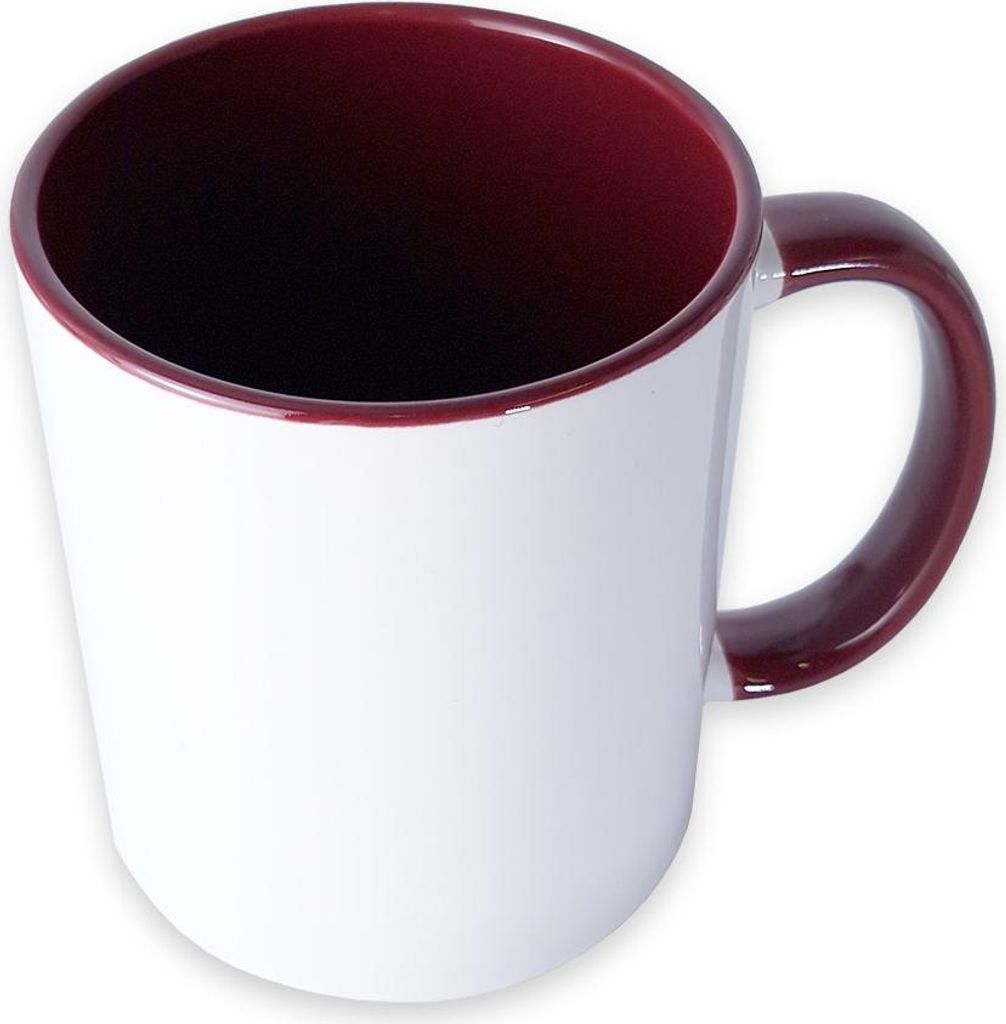 craftcut - Sublimationstasse BICOLOR in BORDEAUX - 11 Produktbild 