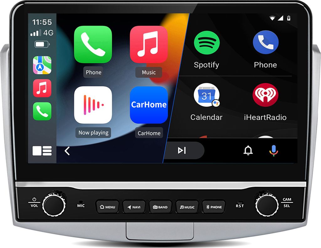 1+32G 10.1“ Carplay Android 13 Autoradio Für VW Passat B6 B7 CC Magotan 2010-2015 GPS Navi WIFI BT DAB+ SWC USB RDS DSP Mit Steuerknöpfen
