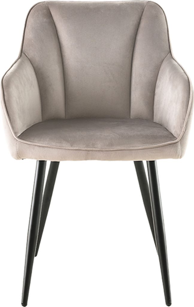 Milton & Oldbrook Samt Esszimmerstuhl Nivala Taupe Produktbild 4