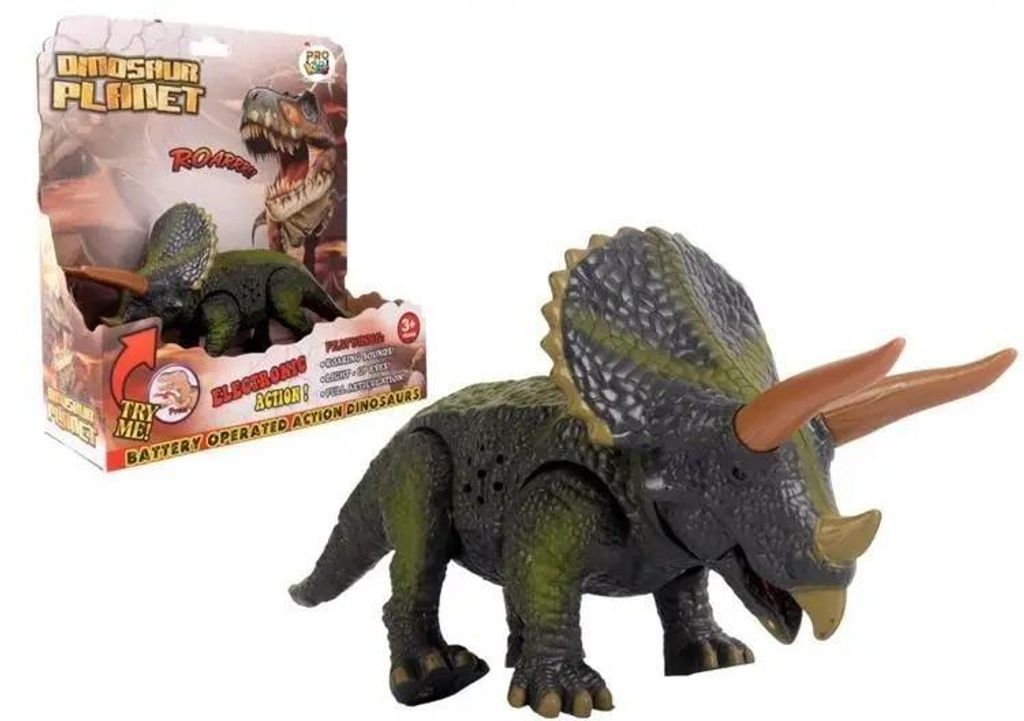 Dinosaurier-Figur Triceratops mit Licht und Geräuschen - Produktbild 