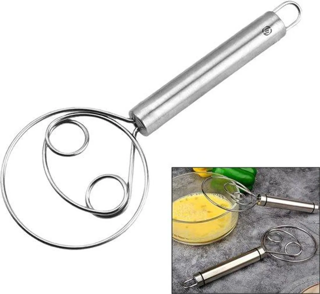 Batteur à main robuste avec roue en acier pour mélanges sans effort