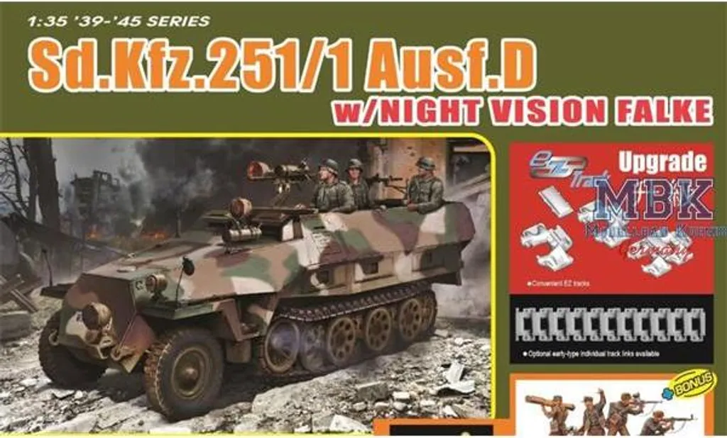 Maquette Blindé Sd.Kfz 251/1 Ausf. D Falke Dragon 6984 avec Infrarouge