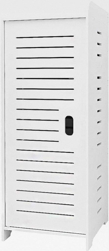 Badezimmerregal Hoch Schrank, Standregal, für Wohnzimmer, Esszimmer, Küche, für Badezimmer, 30 * 30 * 80 cm - Weiß