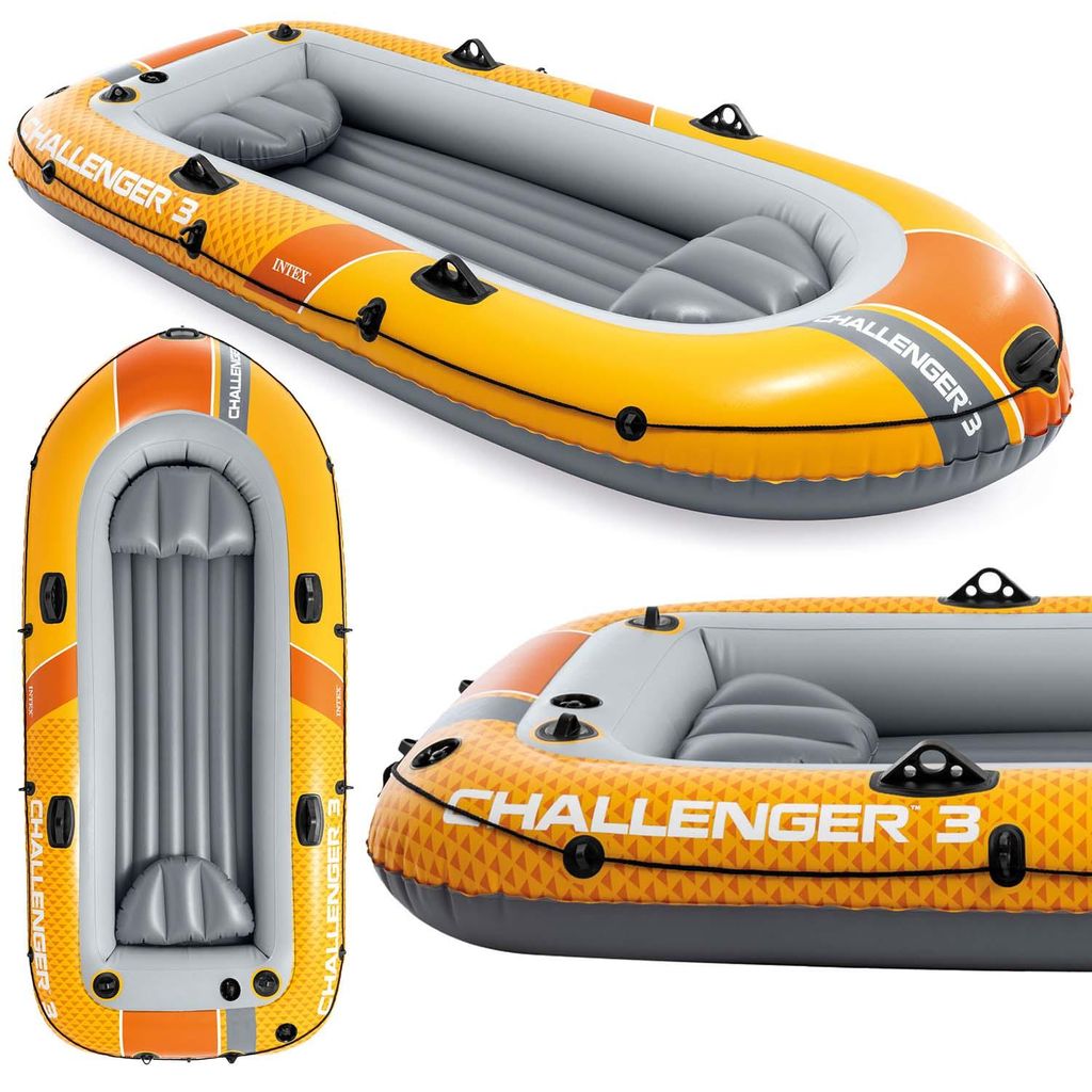INTEX 66313NP Schlauchboot Challenger 3 Set mit Paddel und Produktbild 