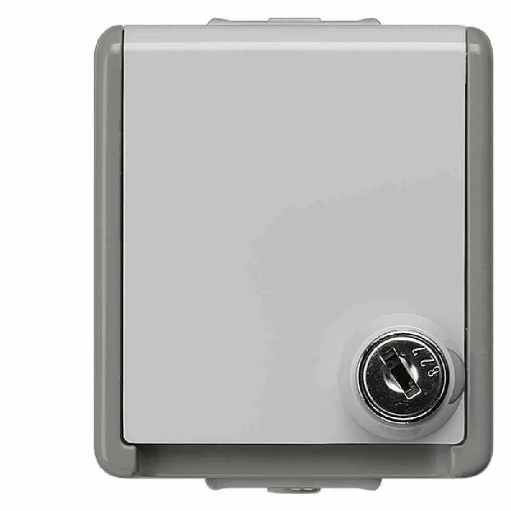 Prise de Courant en Saillie avec Clapet de Protection Gris Siemens AP