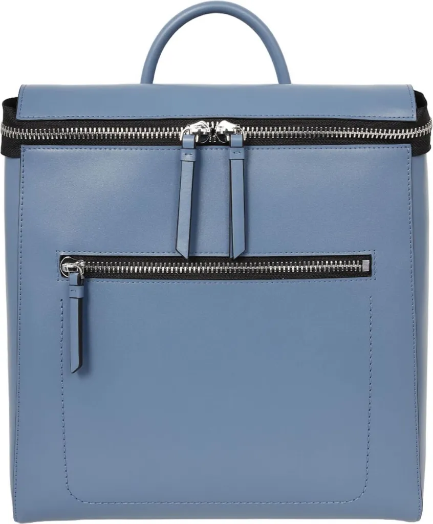 Sac à dos femme en cuir bleu CINQUE fini le mal de dos avec style