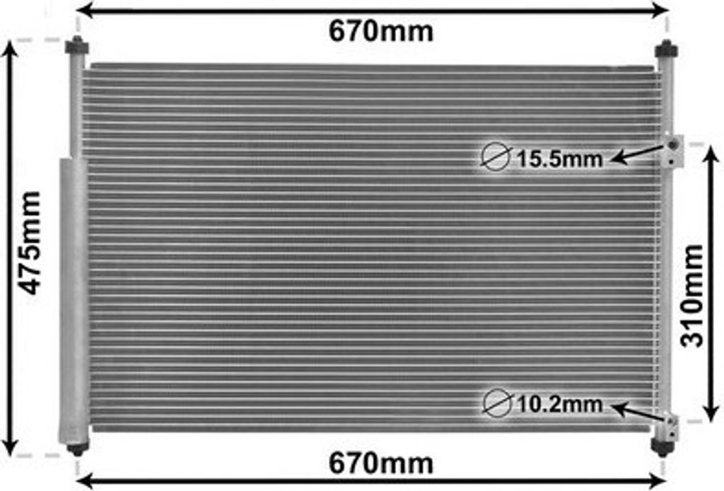 VAN WEZEL 52005108 Kondensator Klimaanlage Klimakondensator für SUZUKI Grand Vitara II SUV (JT, TE, TD) +Trockner