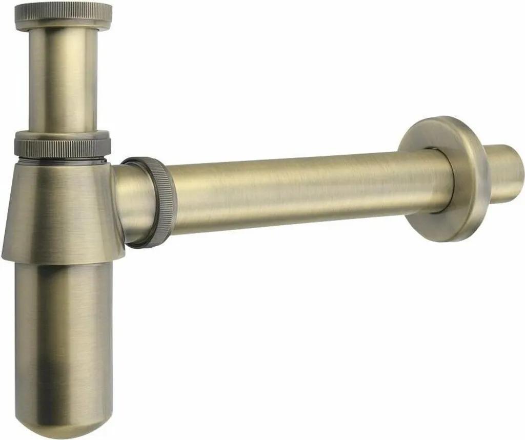 Sifone a Bottiglia Vintage Bronzo 1 1/4" x 32mm Design Retrò