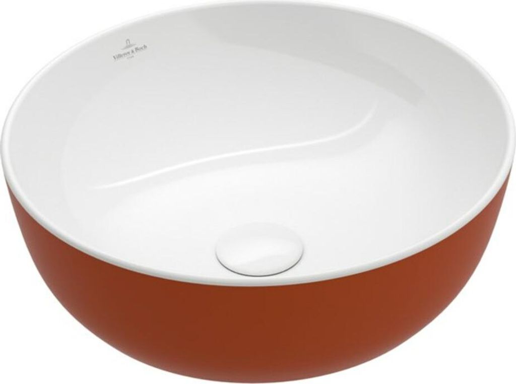 Villeroy & Boch Artis Aufsatzwaschbecken, rund, ohne Überlauf, 430x430mm, 417943BCW8