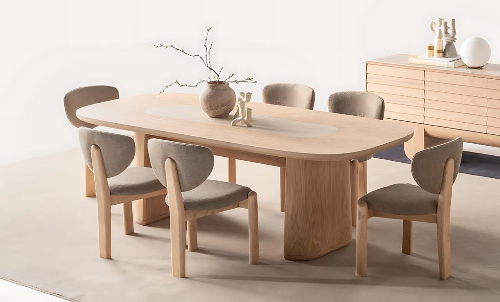 7-teiliges Esszimmer Set – Esstisch und 6 Stühle für ein stilvolles Zuhause