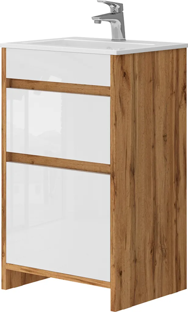 Optimisez votre salle de bain avec le meuble lavabo Vicco Detmold 43366