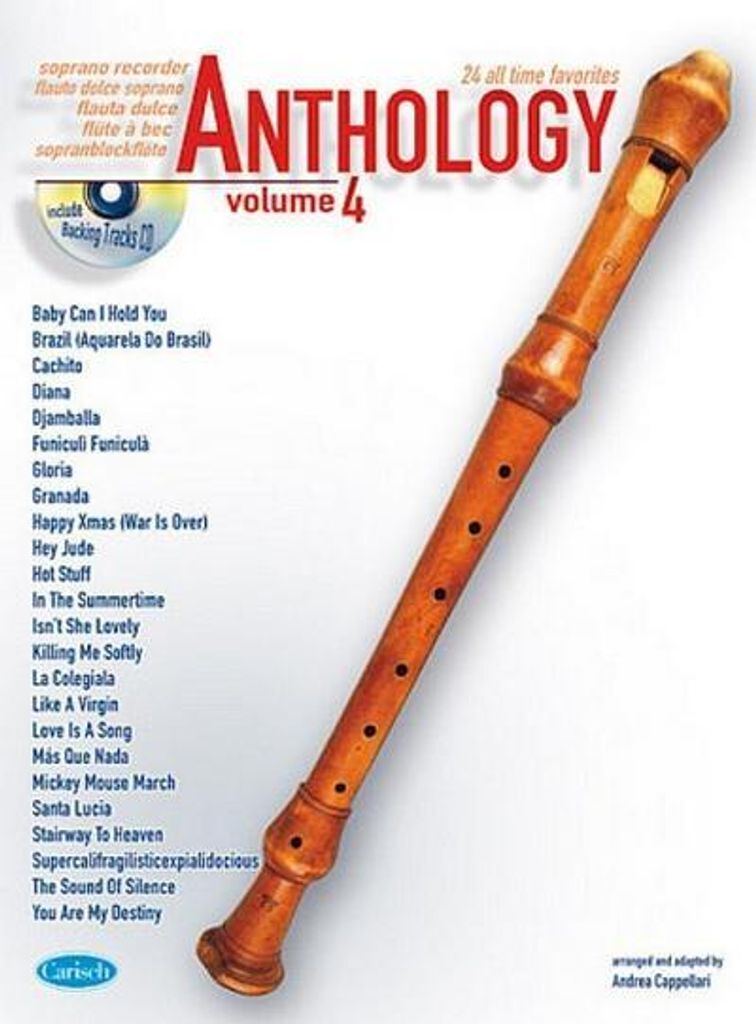 Anthology vol.4 24 all timehits for soprano recorder