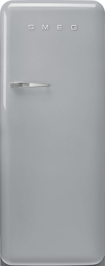 Smeg FAB28RSV6 Stand-Kühlschrank 50's Style Polarsilber Rechtsanschlag, freistehend