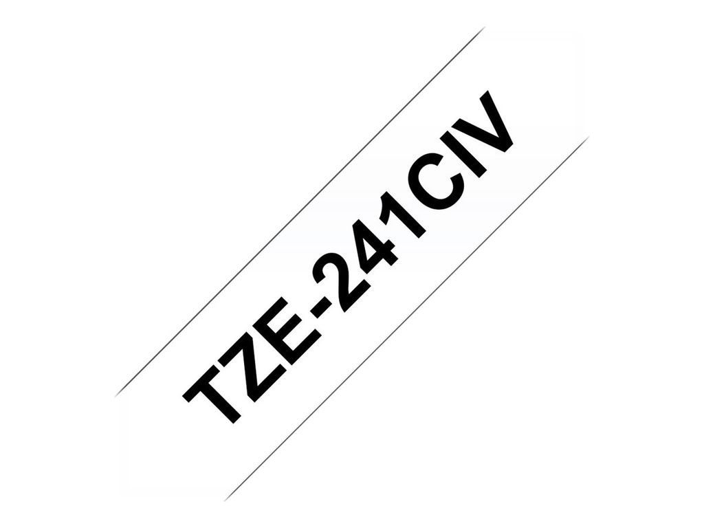 Brother TZE-241CIV Etiketten erstellendes Band TZ Produktbild 
