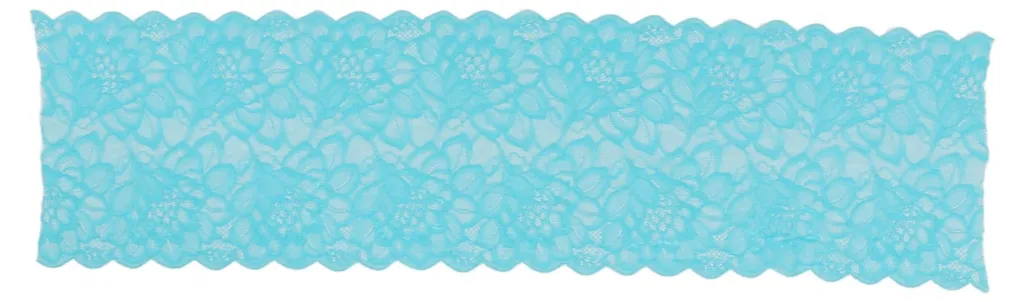 Dentelle pour couture et DIY bleu ruban extensible 23 cm nylon 9,1 m