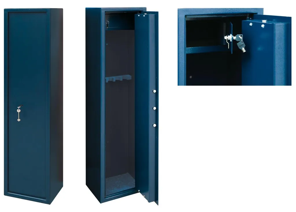 Armoire-coffre-fort Brixo pour 5 fusils avec petit coffre de sécurité