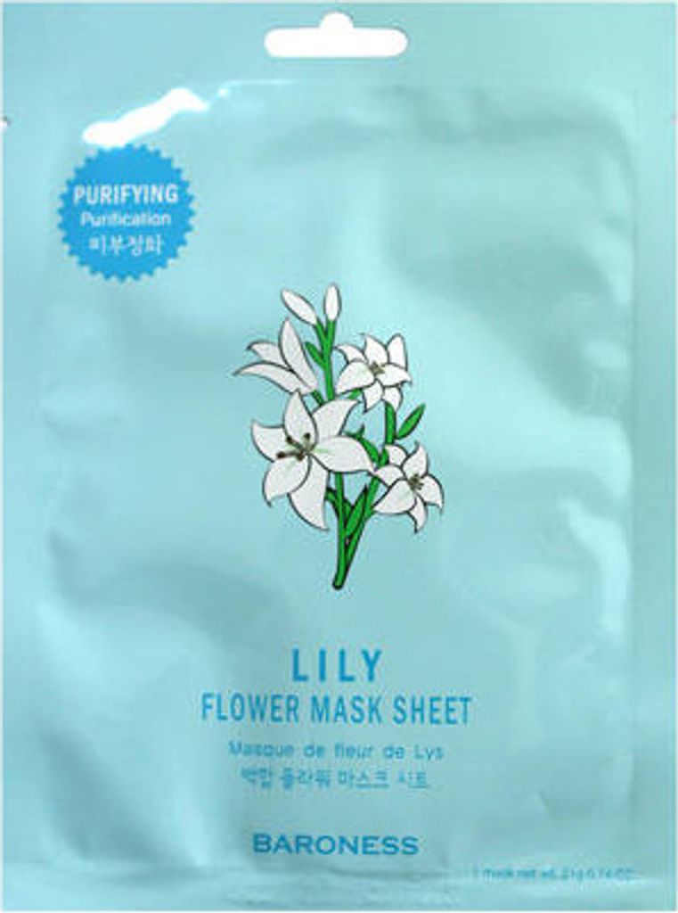 BARONESS Lilly Flower Mask Sheet, 21 g - Pleťová maska ​​s Obrázok produktu 