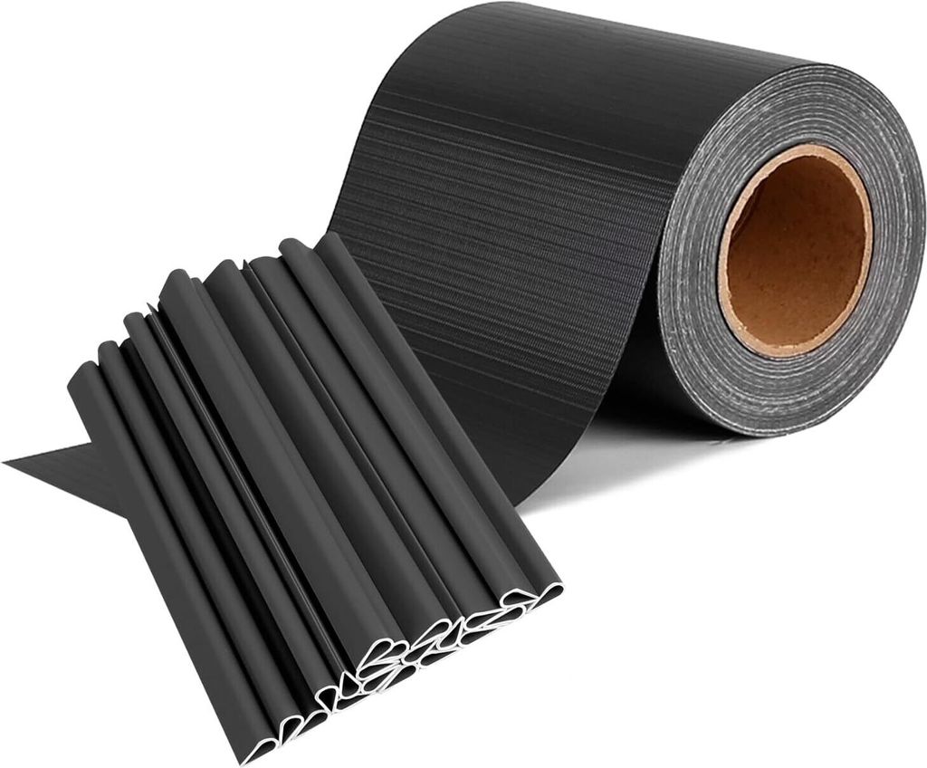 PVC Gartensichtschutz Gartenzaun Blickdicht Sichtschutzstreifen mit 30 Stücke Befestigungsclips - 65 m x 19 cm Anthrazit CEEDIR