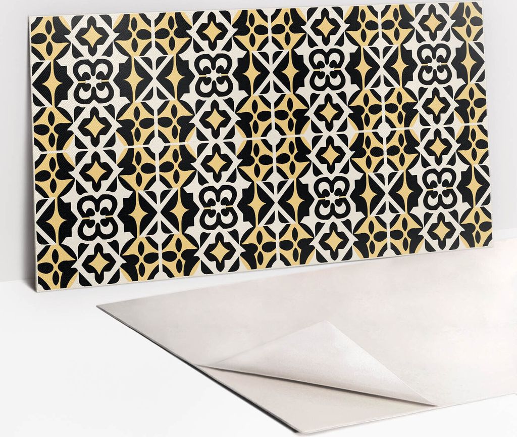 Dekorative PVC Wandpaneele - Küchenpaneele Rückwand hart Innenwand - 100 x 50 - Mosaik der Formen