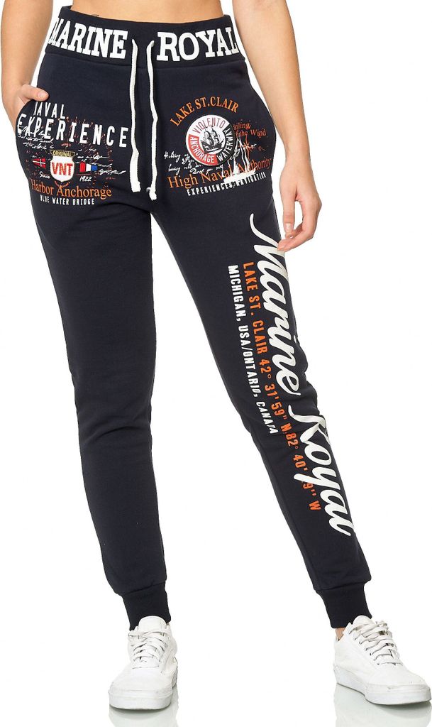 Damen Jogginghose | 100 % Baumwolle | Marine 512 Schwarz XL