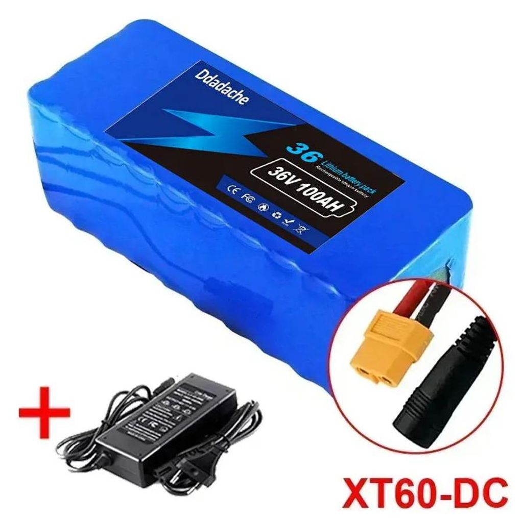 36V 100Ah Lithium-Ionen-Akku - 10S4P Akkupack - Mit BMS - Produktbild 