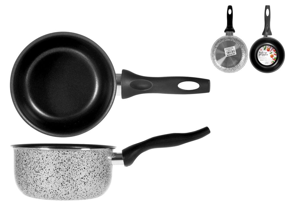 Home Salt N'Pepper Aluminium-Kochtopf, Antihaftbeschichtung, 16 cm