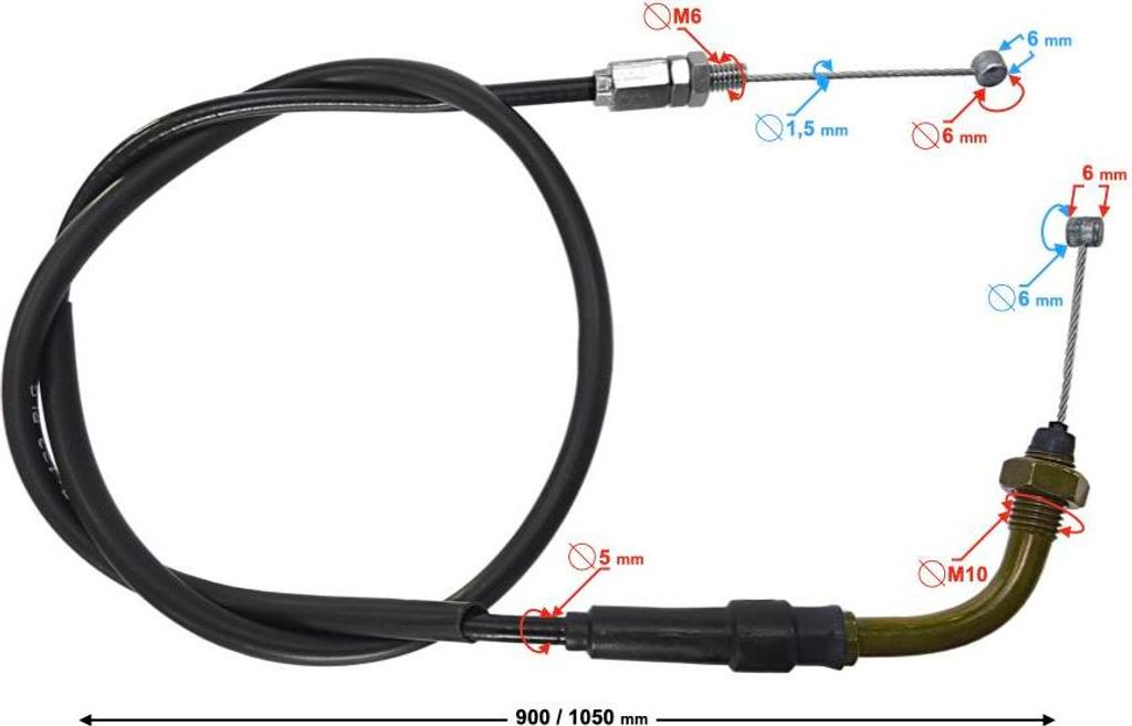 Klassischer 125er Gaszug (Euro 5)