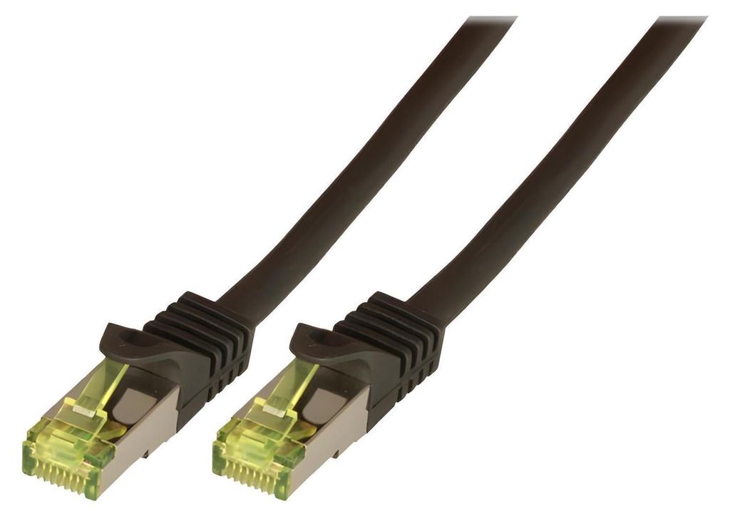 EFB RJ45 Patchkabel S/FTP,Cat.6A,LSZH,7.5m,schwarz