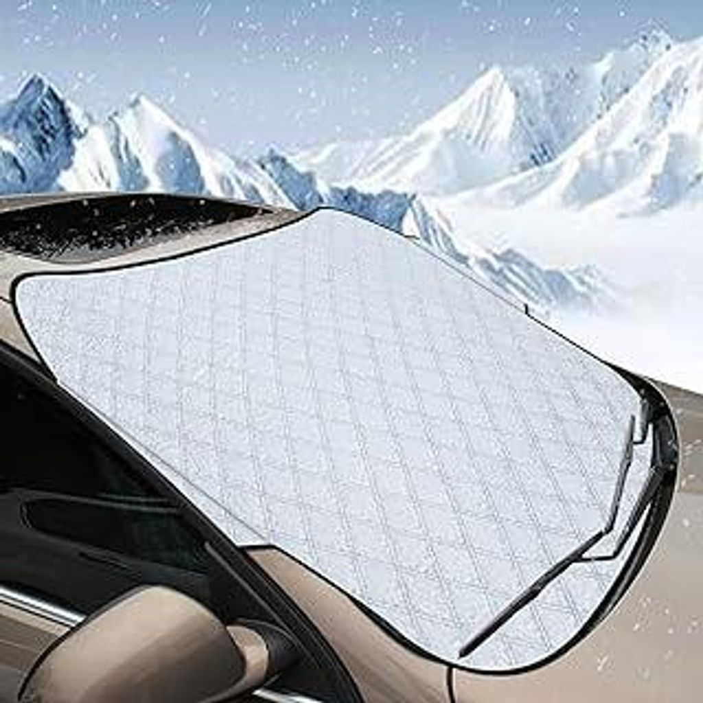 Auto Scheibenabdeckung Frontscheibenabdeckung Sonnenschutz Winter Faltbar Frontscheibe Windschutzscheiben Abdeckung Gegen Strahlung, Sonne, Schnee,...