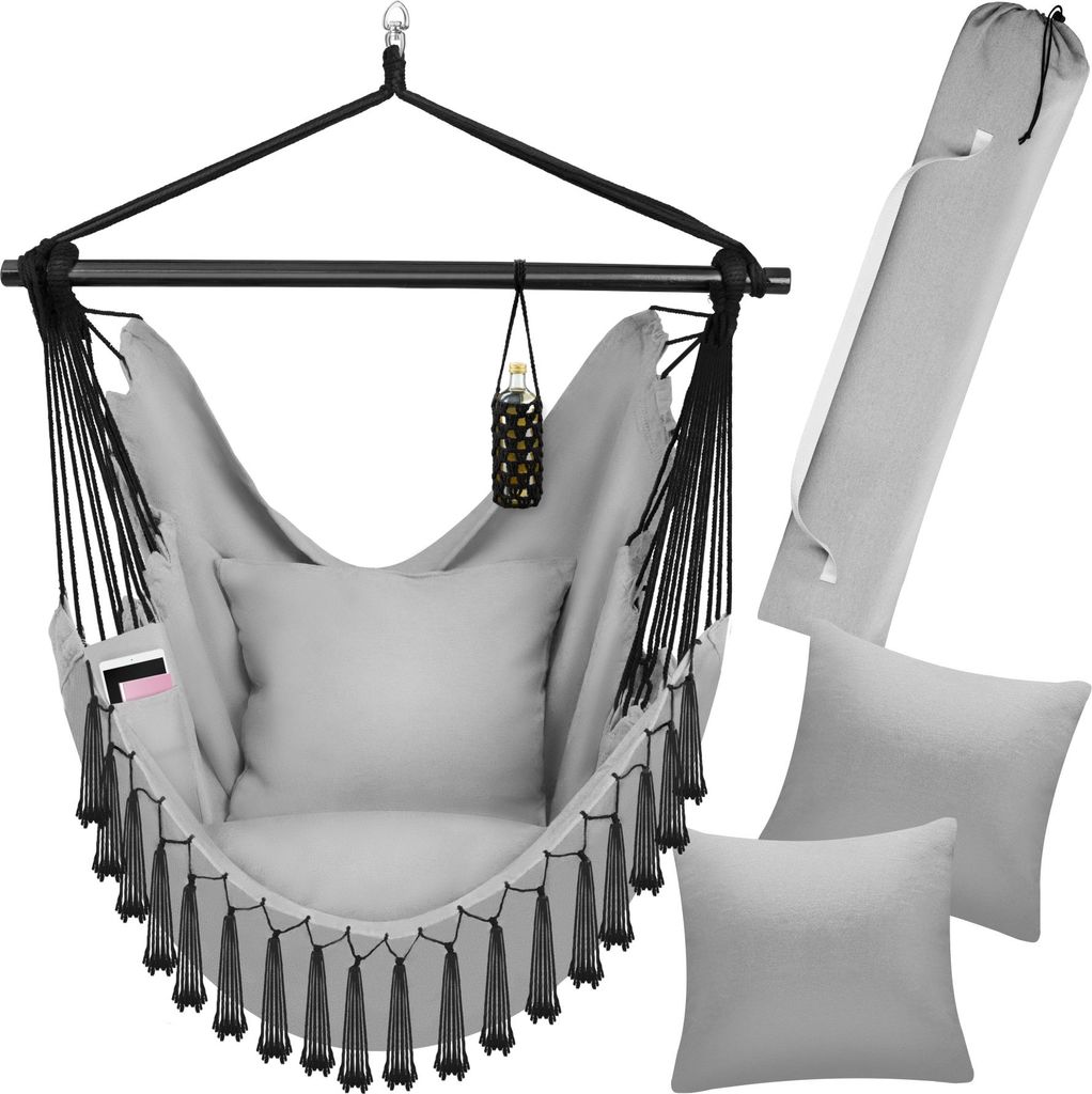 tectake® Hängesessel Malika inkl. Tragetasche, ca. 100 x Produktbild 
