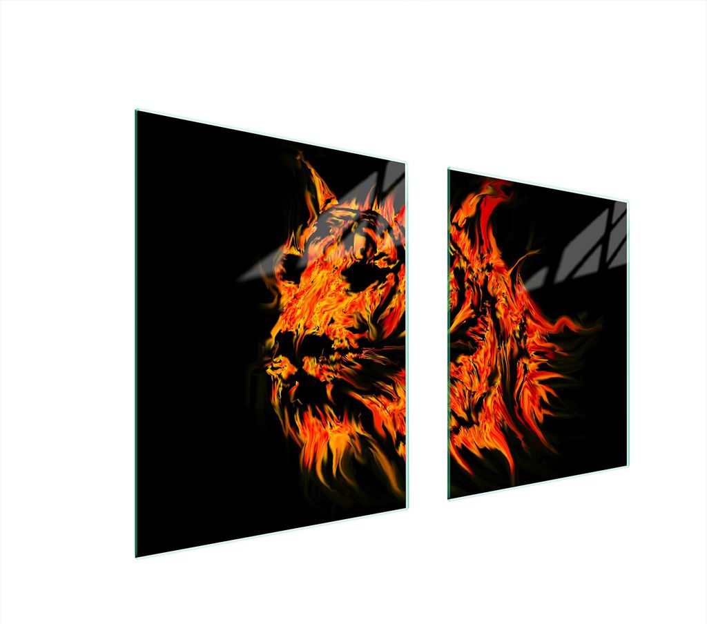 Glasschutzplatte Für Herd 85X52 Tiger