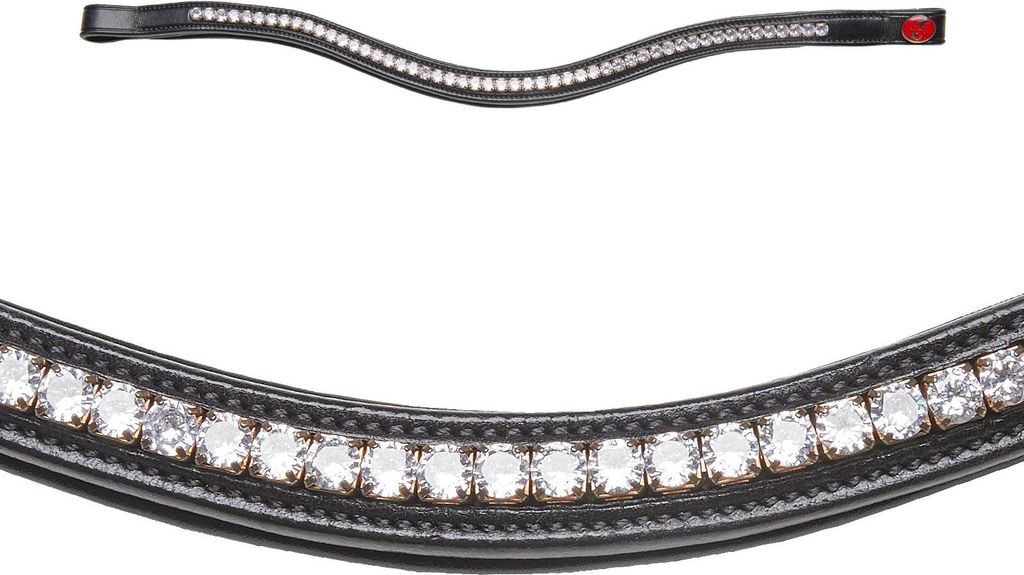 Kieffer Stirnriemen für Trense - Crystal Classic - Warmblut