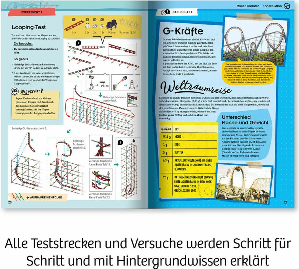 Roller Coaster Kosmos : Kit de Construction Stable pour Billes Rapides