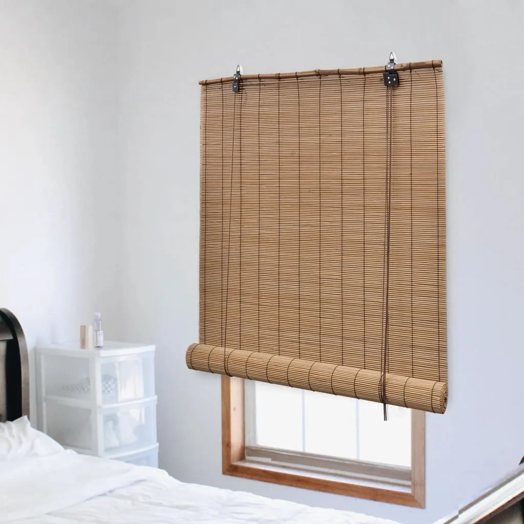Rideau Store en Bambou Marron 100x220 cm pour Intérieur Authentique