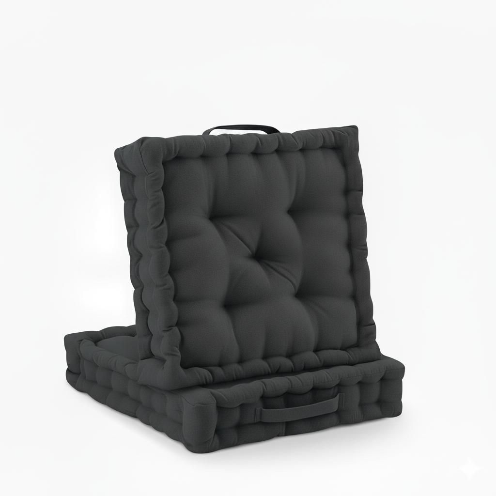 Beautissu Set di 2 cuscini da pavimento Mila, 50x50 cm, Immagine del prodotto 
