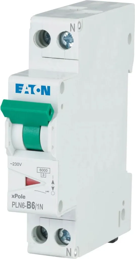 Magnetotermico Eaton 6A Curva B 1P+N | Prezzo Stock Online