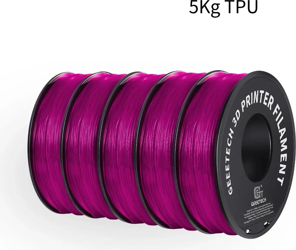 Imprimer des Objets Flexibles : Filament TPU 1.75 mm Rose 343 m Haute Qualité