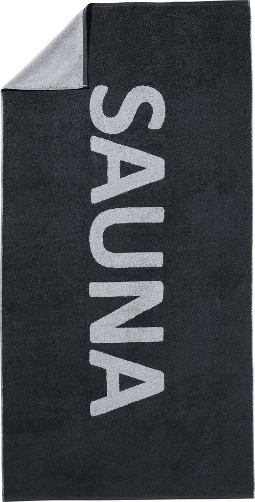 Erwin Müller Saunatuch anthrazit-silber 90x180 cm