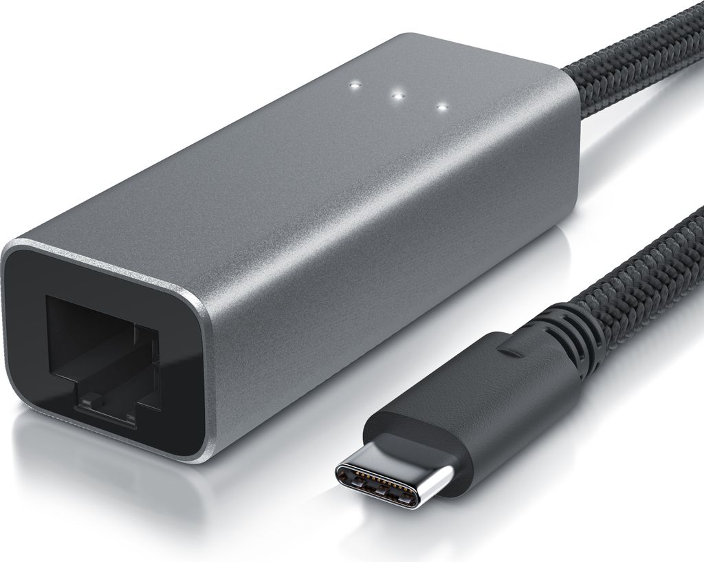 Primewire USB C Netzwerkadapter Gigabit - USB Typ C auf RJ45 Externe Netzwerkkarte RJ45 Konverter - Fast Ethernet 1000 Mbit - kompatibel mit iPad P...
