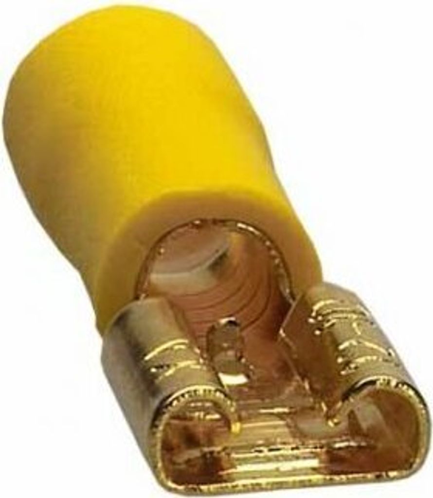 Sinuslive FS 6.3-6.0 mm Flachstecker vergoldet (10 Stück) im Beutel Flachstecker 24-Karat vergoldet und isoliert