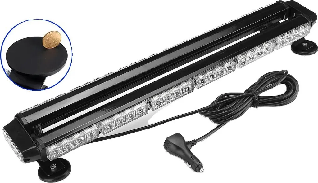 Feu de chantier stroboscopique 28 pouces pour dépannage et sécurité 12V