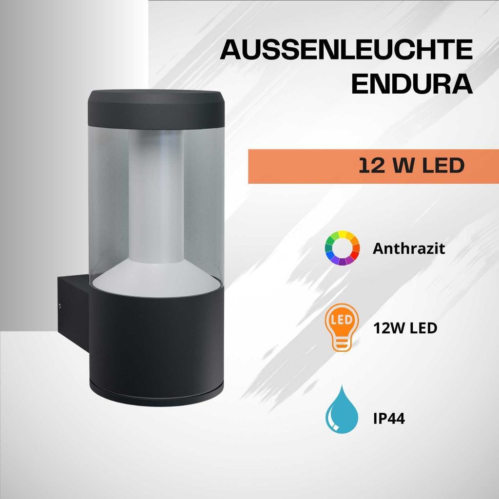 LEDVANCE Endura Style LED Wandleuchte 24cm 11.5W IP44 Produktbild 
