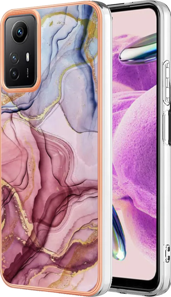 Cover Redmi Note 12S Bumper TPU Oro Rosa Antiurto Professionale